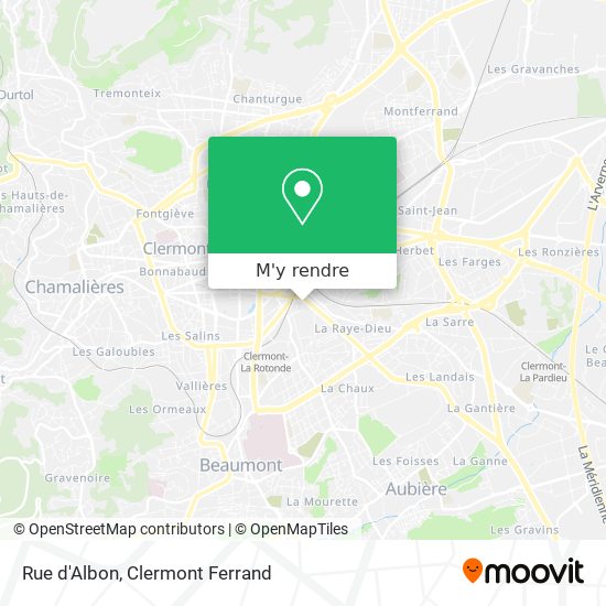 Rue d'Albon plan