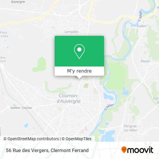 56 Rue des Vergers plan