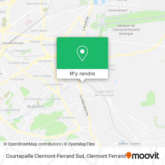 Courtepaille Clermont-Ferrand Sud plan