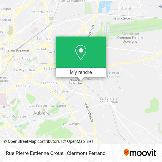 Rue Pierre Estienne Crouel plan