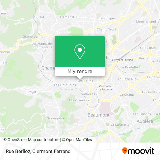 Rue Berlioz plan