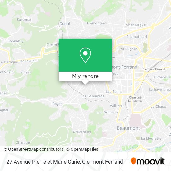 27 Avenue Pierre et Marie Curie plan