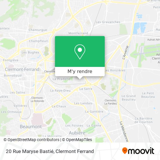 20 Rue Maryse Bastié plan