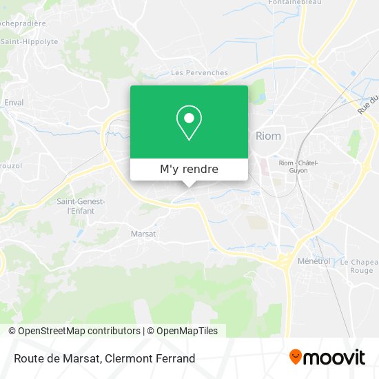 Route de Marsat plan