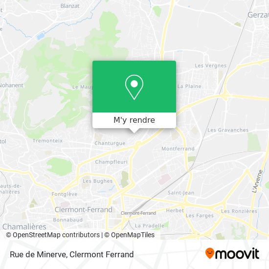 Rue de Minerve plan