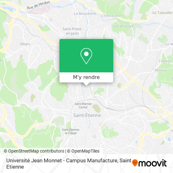 Université Jean Monnet - Campus Manufacture plan