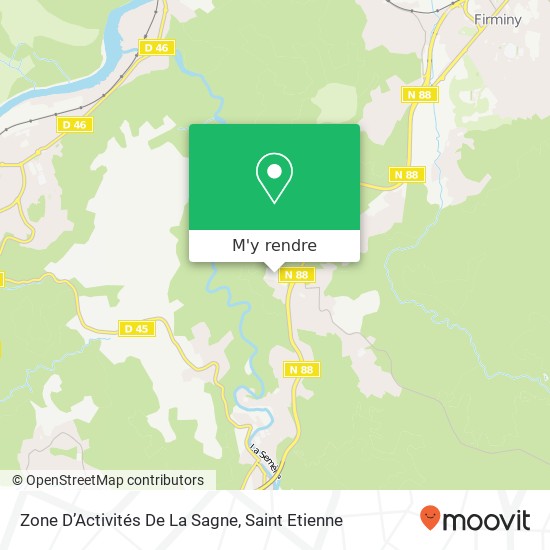 Zone D’Activités De La Sagne plan