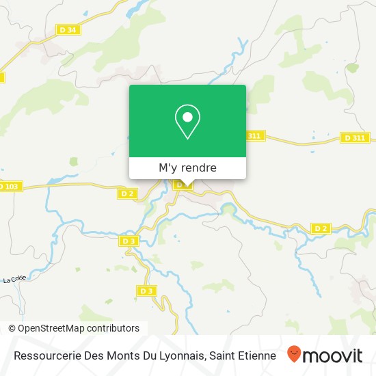 Ressourcerie Des Monts Du Lyonnais plan