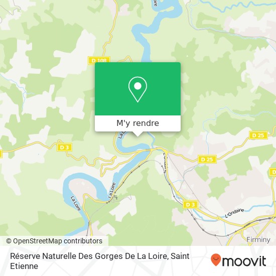 Réserve Naturelle Des Gorges De La Loire plan