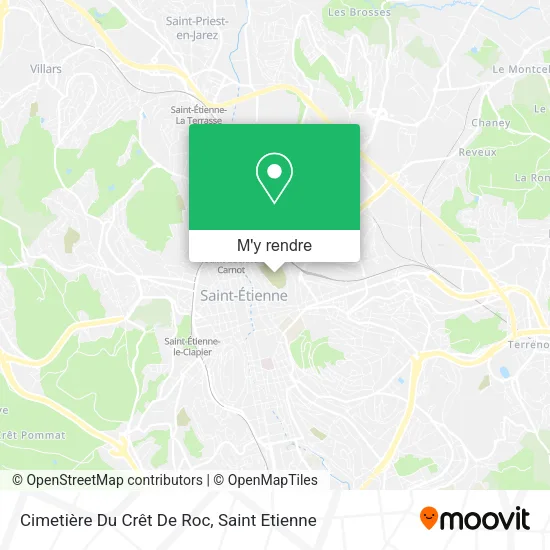 Cimetière Du Crêt De Roc plan