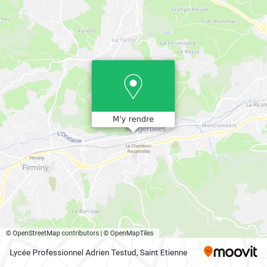 Lycée Professionnel Adrien Testud plan