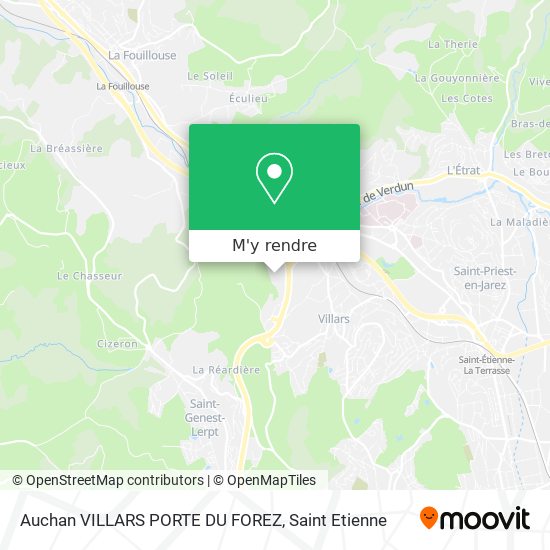 Auchan VILLARS PORTE DU FOREZ plan