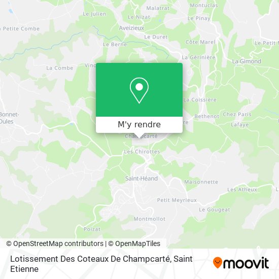 Lotissement Des Coteaux De Champcarté plan