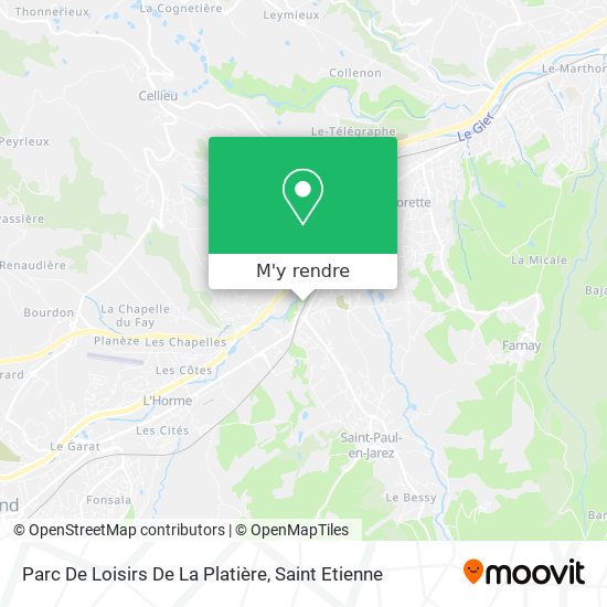 Parc De Loisirs De La Platière plan