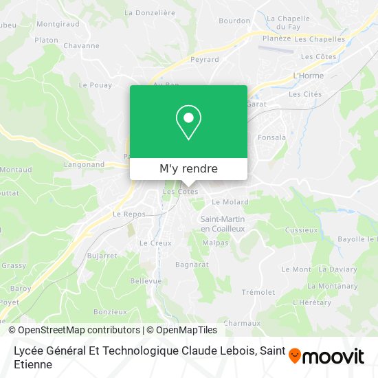Lycée Général Et Technologique Claude Lebois plan