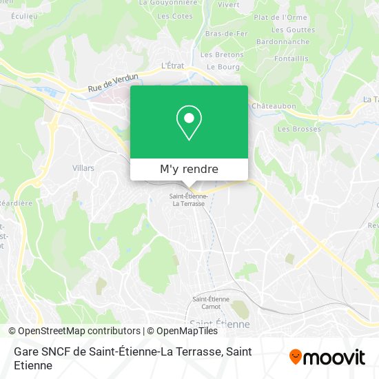 Gare SNCF de Saint-Étienne-La Terrasse plan