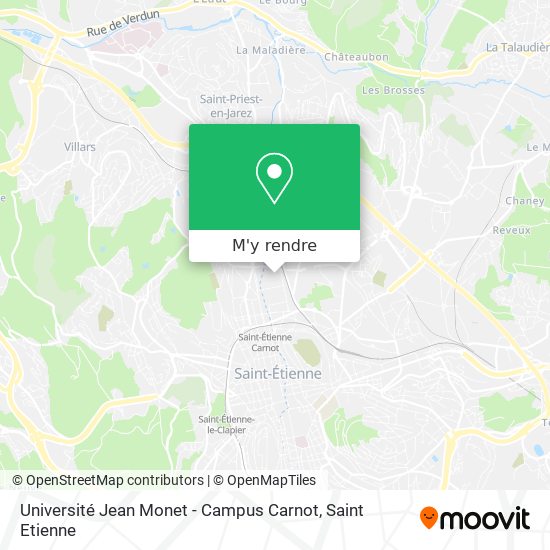 Université Jean Monet - Campus Carnot plan