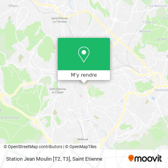 Station Jean Moulin [T2, T3] plan