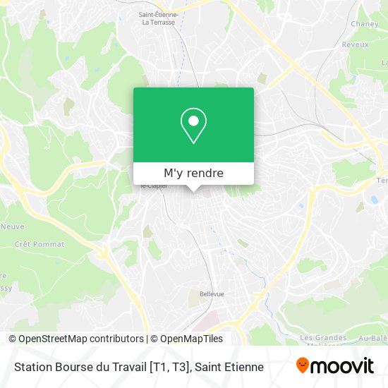 Station Bourse du Travail [T1, T3] plan