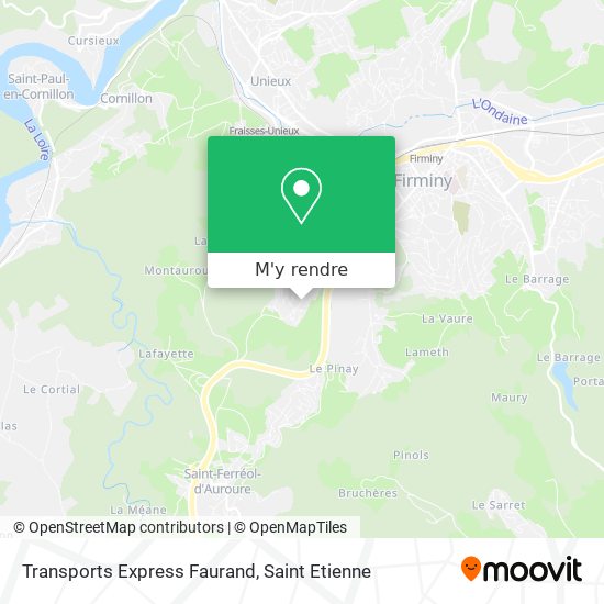 Transports Express Faurand plan