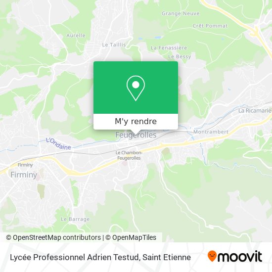 Lycée Professionnel Adrien Testud plan