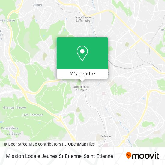 Mission Locale Jeunes St Etienne plan
