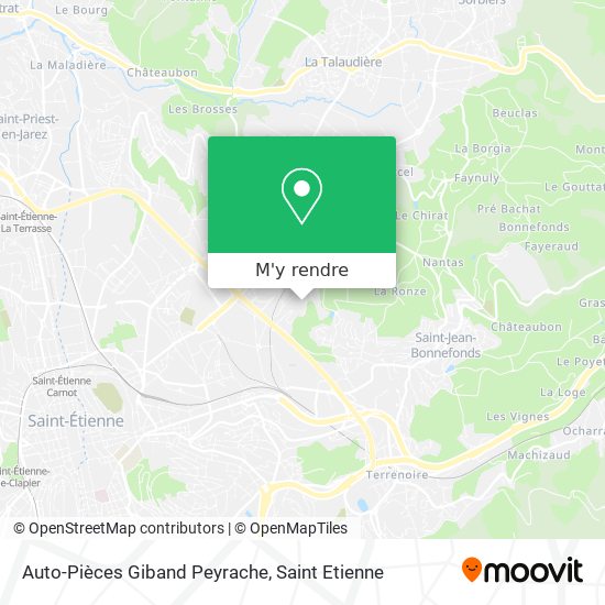 Auto-Pièces Giband Peyrache plan