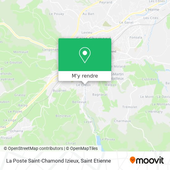 La Poste Saint-Chamond Izieux plan