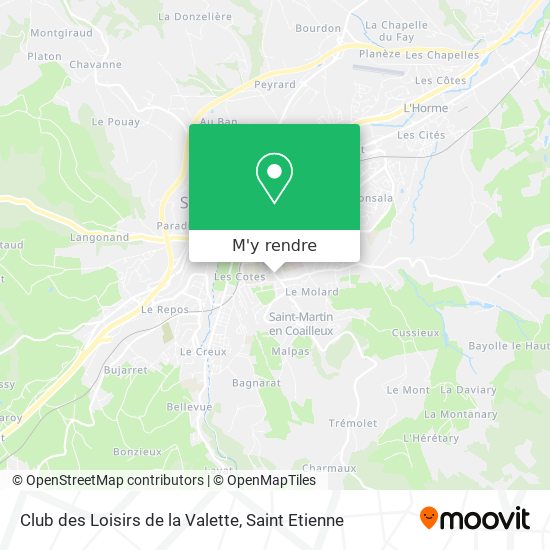 Club des Loisirs de la Valette plan