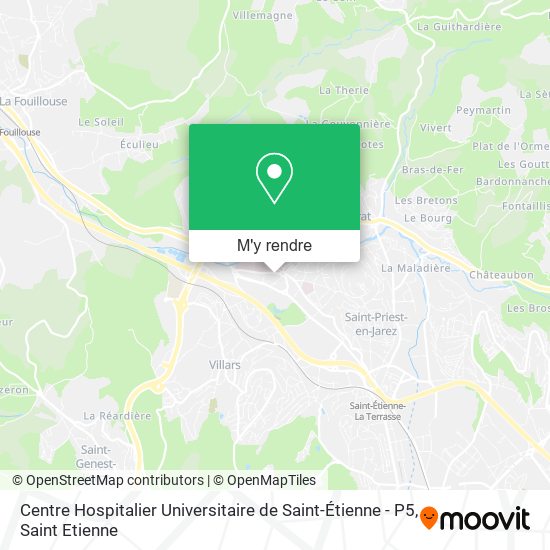 Centre Hospitalier Universitaire de Saint-Étienne - P5 plan