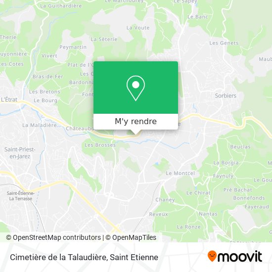 Cimetière de la Talaudière plan