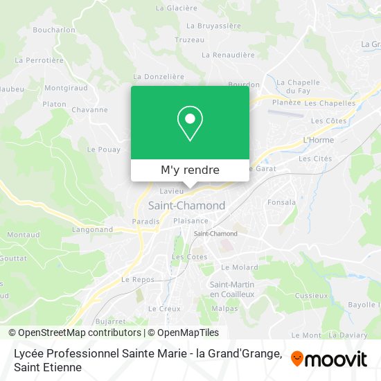 Lycée Professionnel Sainte Marie - la Grand'Grange plan