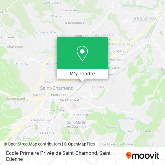 École Primaire Privée de Saint-Chamond plan