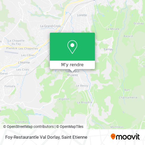 Foy-Restaurantle Val Dorlay plan