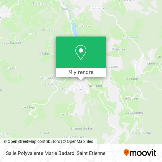 Salle Polyvalente Marie Badard plan