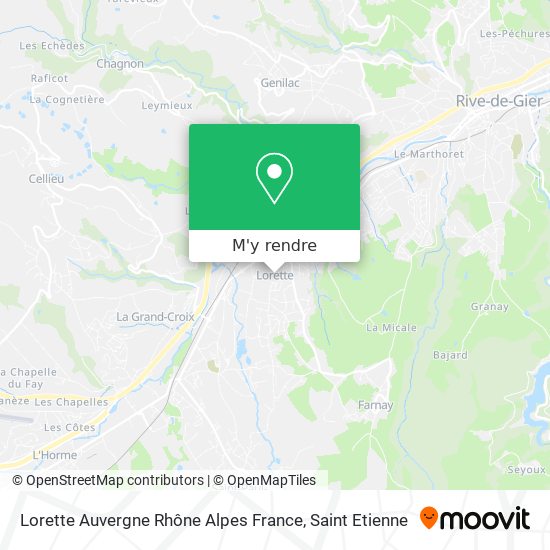 Lorette Auvergne Rhône Alpes France plan