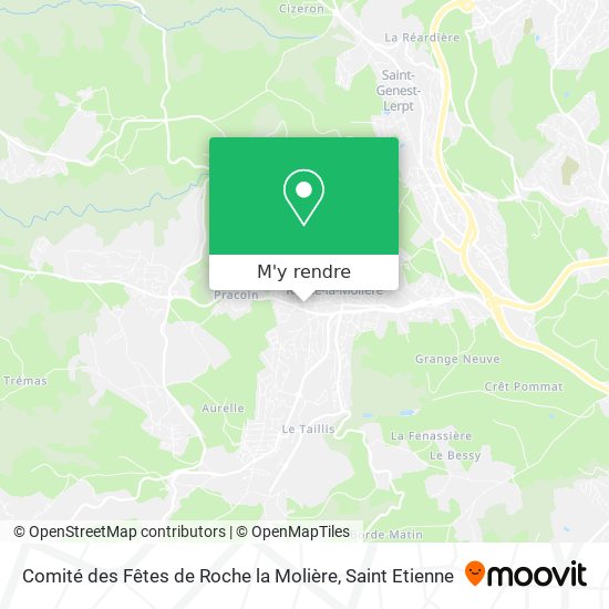 Comité des Fêtes de Roche la Molière plan