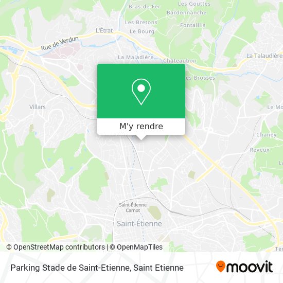 Parking Stade de Saint-Etienne plan