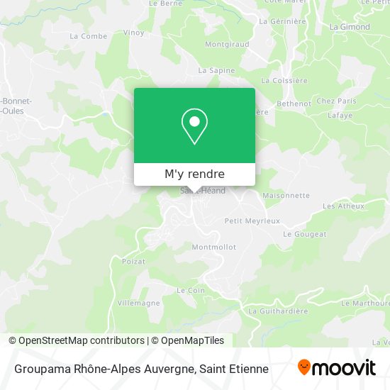 Groupama Rhône-Alpes Auvergne plan