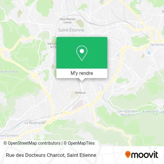 Rue des Docteurs Charcot plan