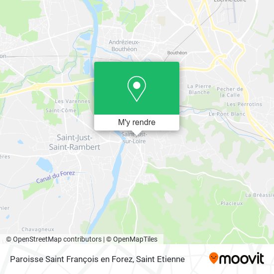 Paroisse Saint François en Forez plan