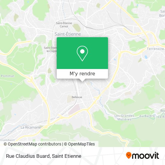 Rue Claudius Buard plan