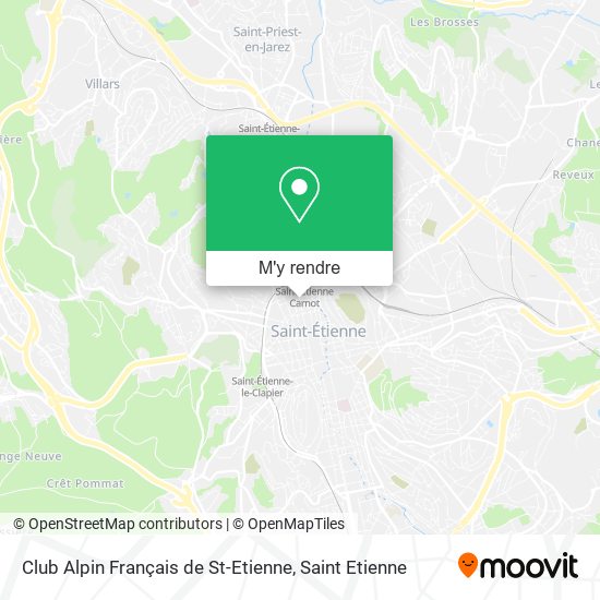 Club Alpin Français de St-Etienne plan