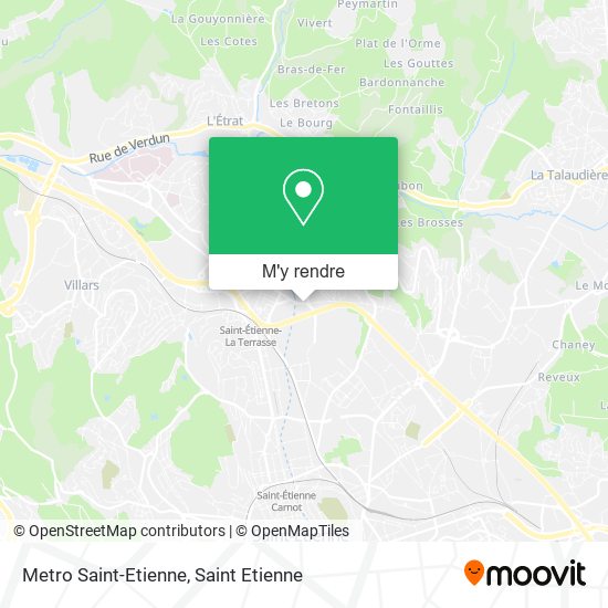 Metro Saint-Etienne plan