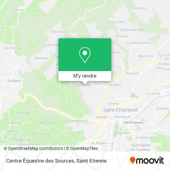 Centre Équestre des Sources plan