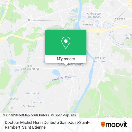 Docteur Michel Henri Dentiste Saint-Just-Saint-Rambert plan