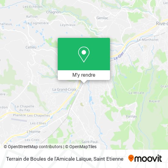 Terrain de Boules de l'Amicale Laïque plan