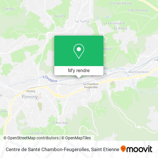 Centre de Santé Chambon-Feugerolles plan