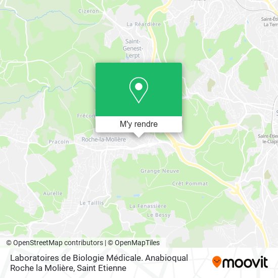 Laboratoires de Biologie Médicale. Anabioqual Roche la Molière plan