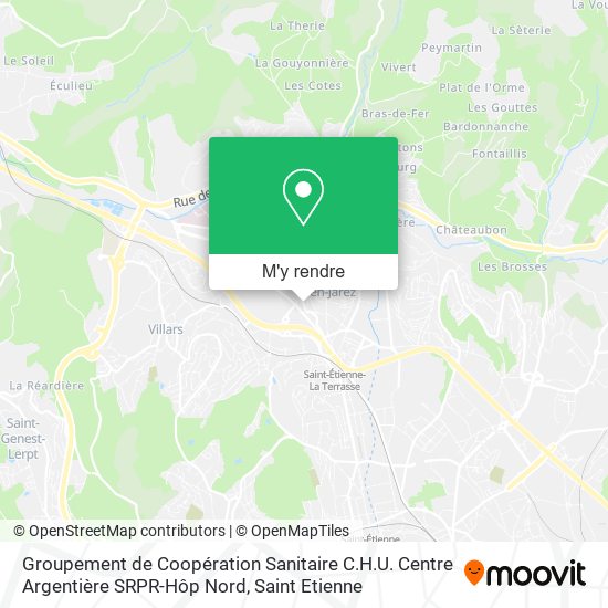 Groupement de Coopération Sanitaire C.H.U. Centre Argentière SRPR-Hôp Nord plan